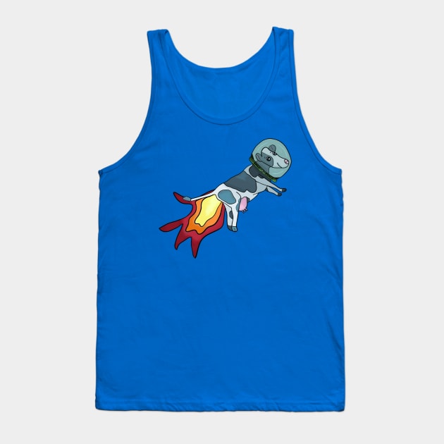 Space Cow! Tank Top by nonbeenarydesigns